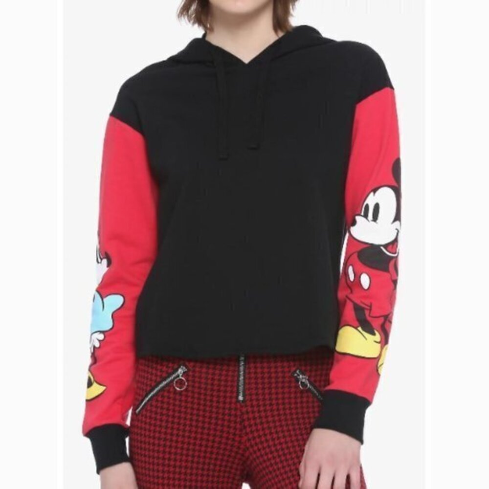 Disney Mickey & Minnie Mouse Sleeves Girls‎ Hoodie